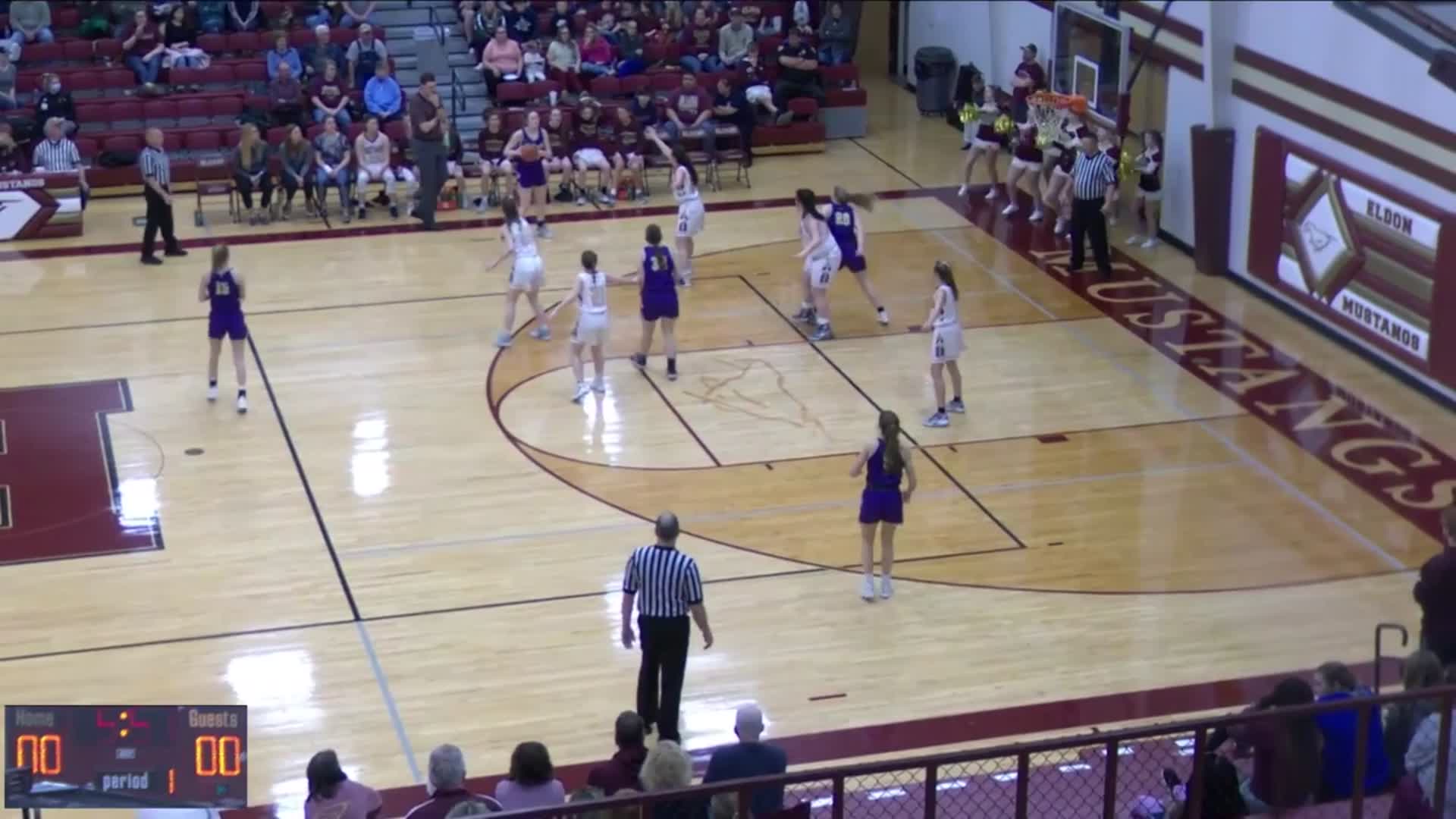 Hallsville HS Girls Basketball Video "Hallsville girls basketball highlights Eldon High School