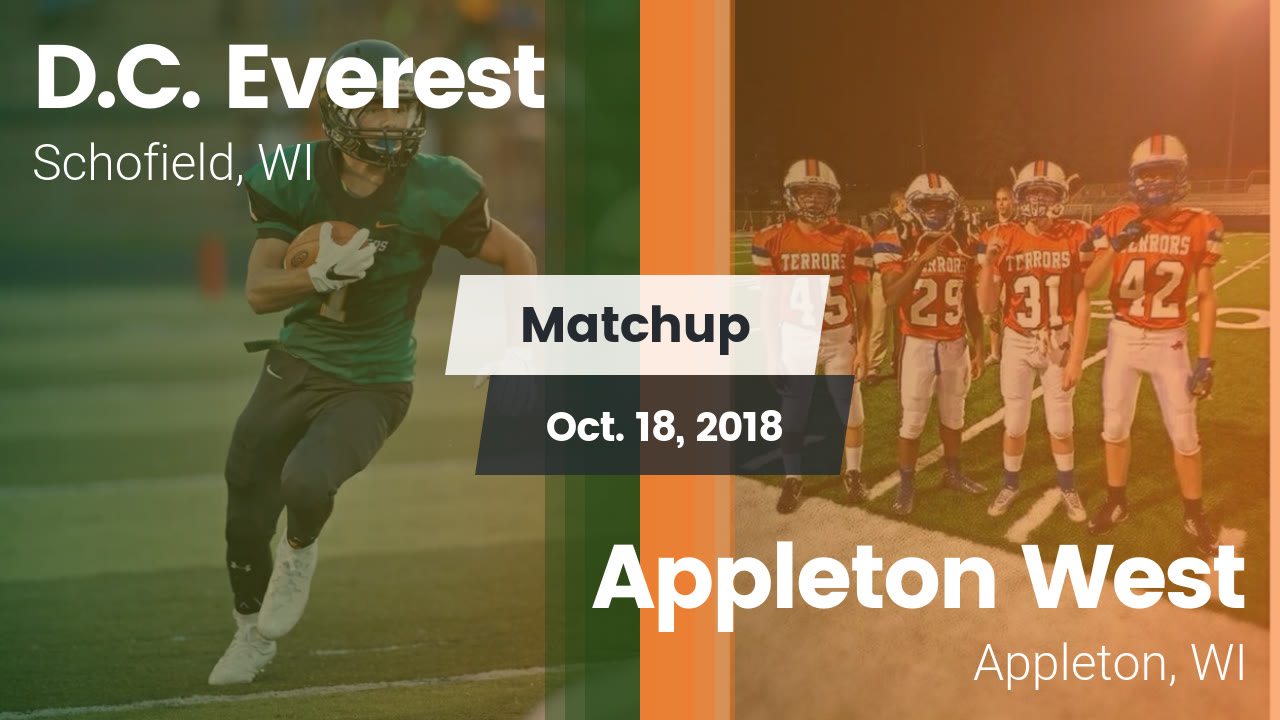 D C Everest Hs Football Video Matchup Everest Vs Appleton West