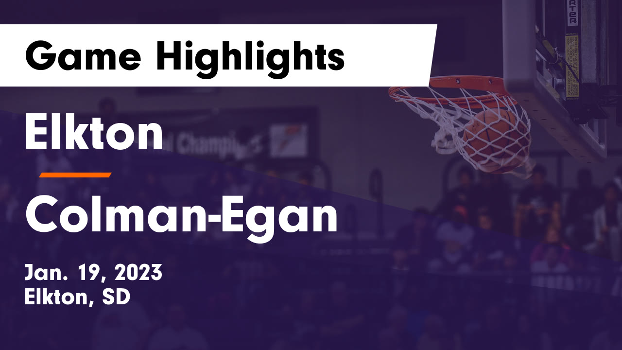 Elkton vs ColmanEgan Game Highlights Jan. 19, 2023 Elkton High