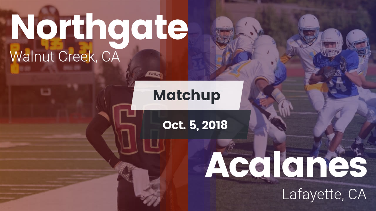 Northgate Hs Football Video Matchup Northgate High Vs Acalanes