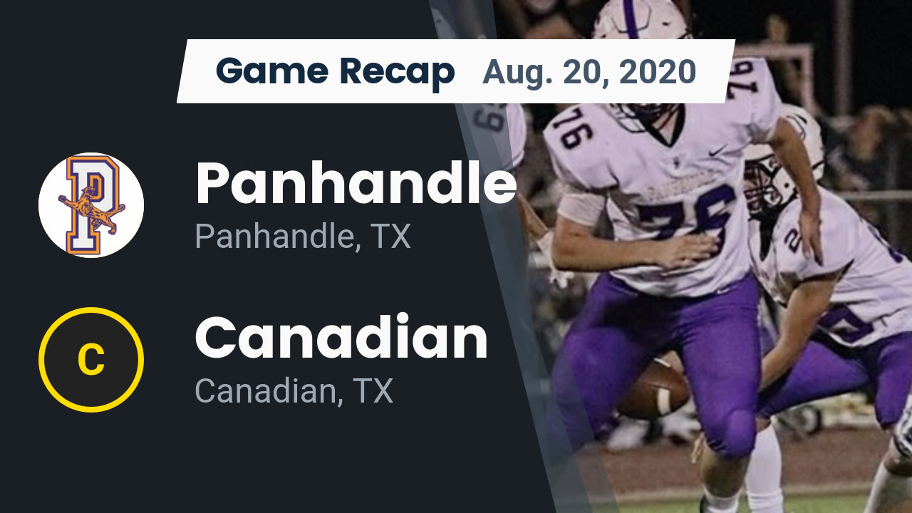 Panhandle HS Football Video "Recap Panhandle vs. Canadian 2020" MaxPreps