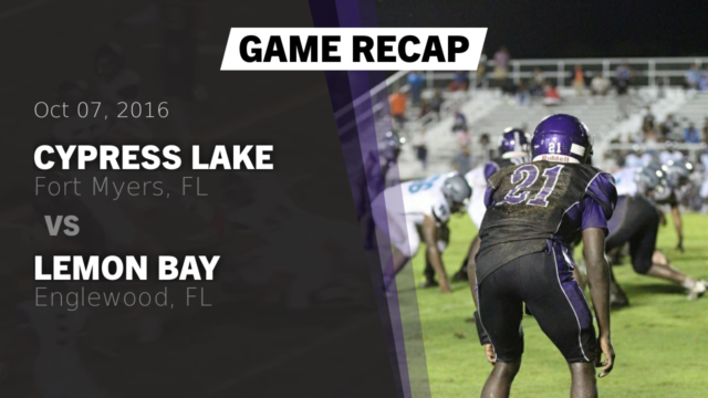 Boys Varsity Football Cypress Lake High School Fort Myers Florida American Football Hudl
