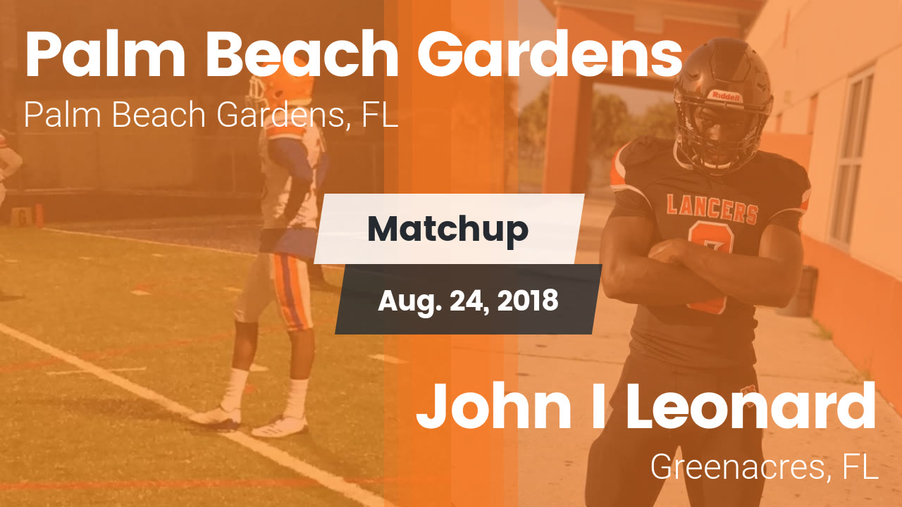 Palm Beach Gardens Hs Football Video Matchup Palm Beach Gardens