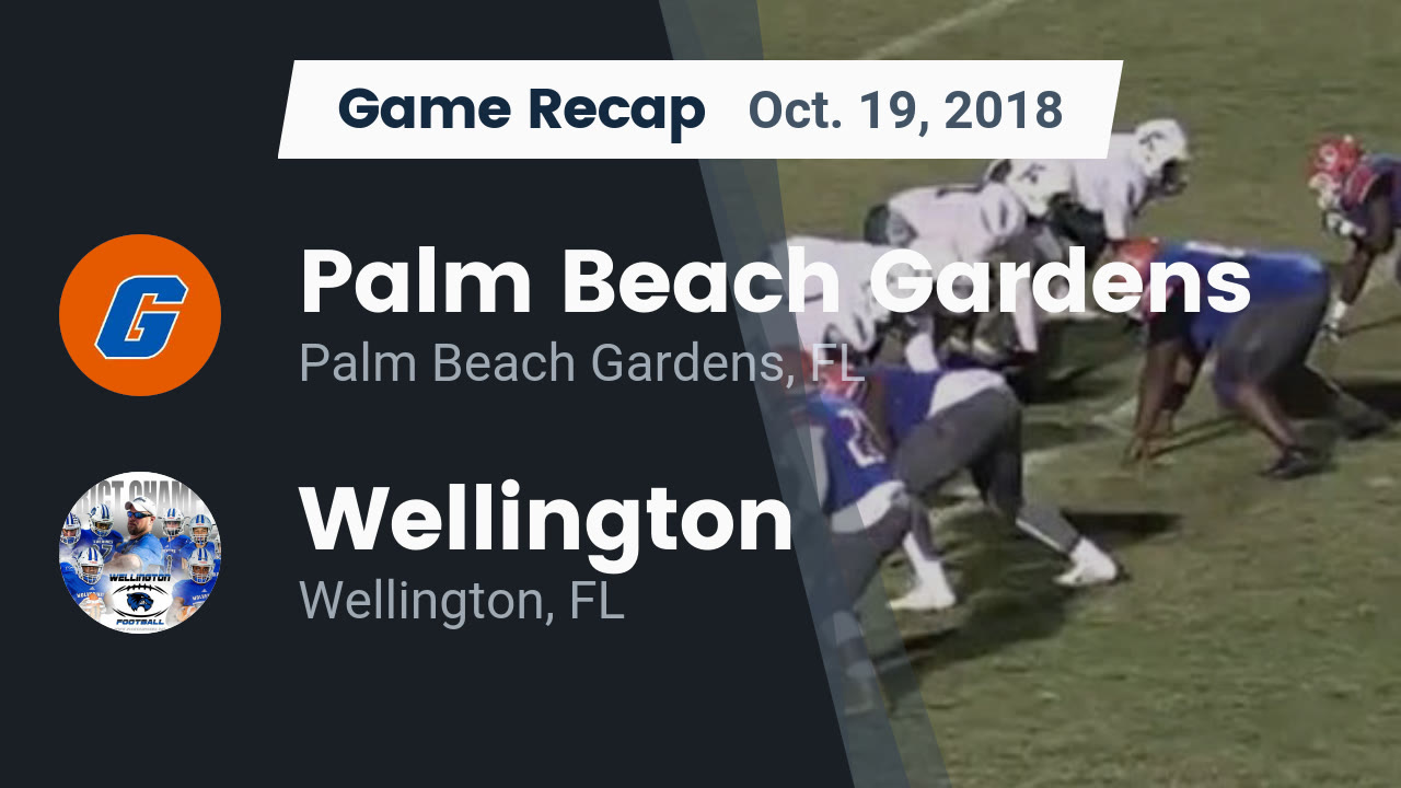 Palm Beach Gardens Hs Football Video Recap Palm Beach Gardens Vs