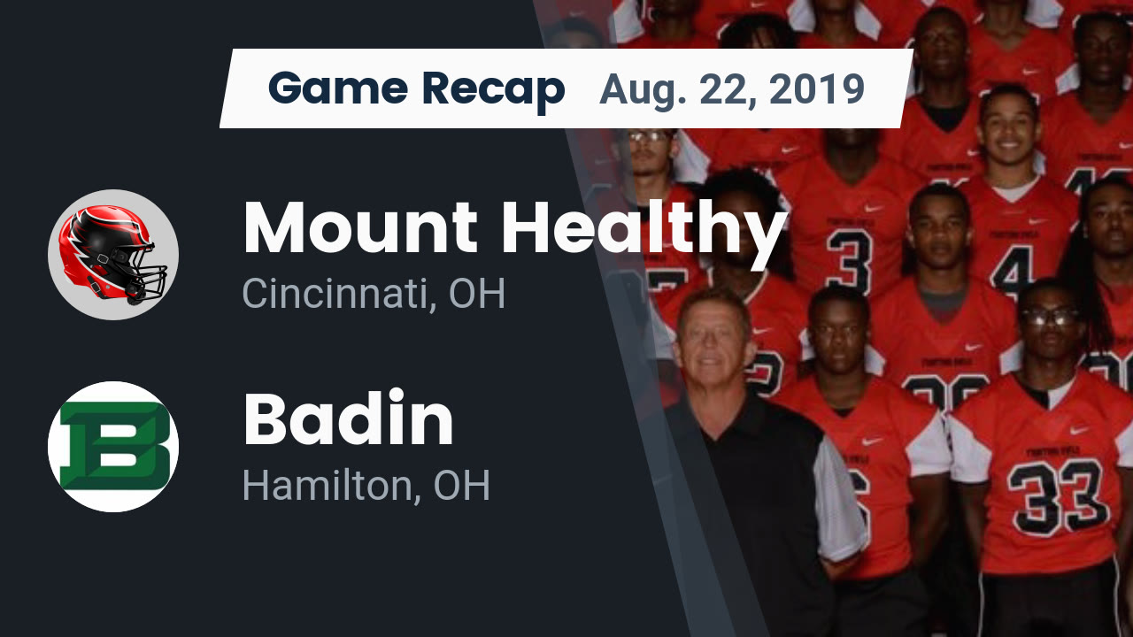 Mt. Healthy HS Football Video "Recap Mount Healthy vs. Badin 2019