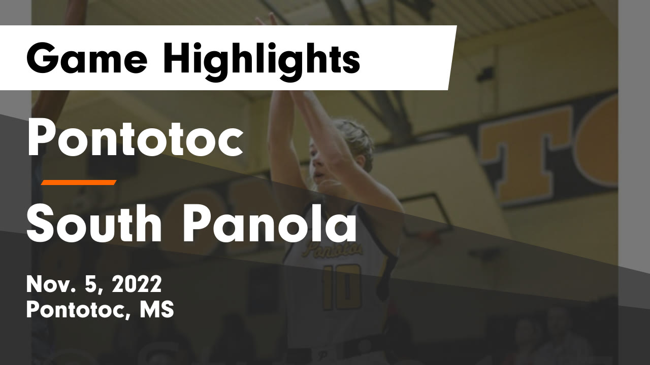 Pontotoc vs South Panola Game Highlights - Nov. 5, 2022 - Pontotoc High ...