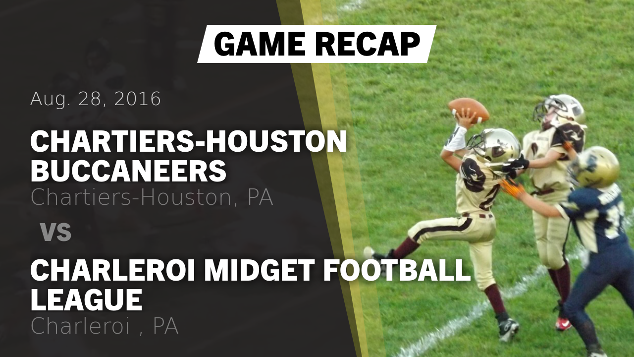 Recap ChartiersHouston Buccaneers vs. Charleroi Midget Football