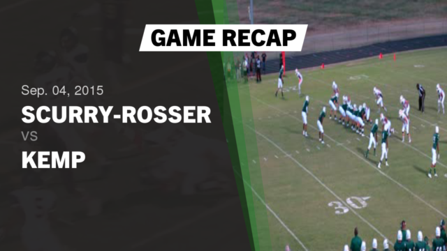 Boys Varsity Football Scurry Rosser High School Scurry Texas