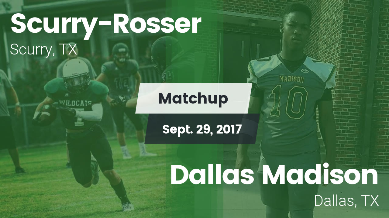 Scurry Rosser Hs Football Video Matchup Scurry Rosser High Vs