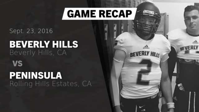 Boys Varsity Football Beverly Hills High School Beverly Hills