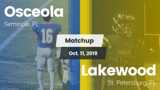 Boys Varsity Football Osceola High School Seminole Florida