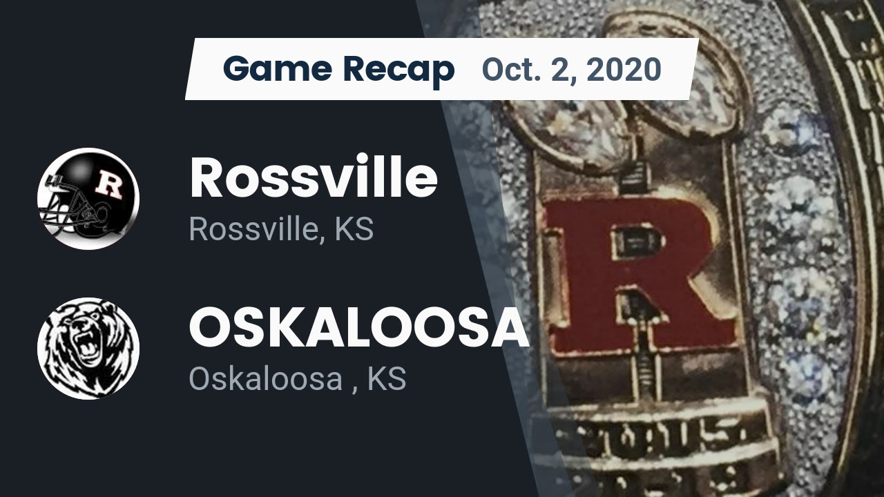 Rossville HS Football Video "Recap Rossville vs. OSKALOOSA 2020