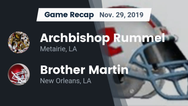 Boys Varsity Football Archbishop Rummel High School Metairie