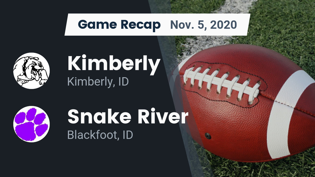 Kimberly HS Football Video "Recap Kimberly vs. Snake River 2020
