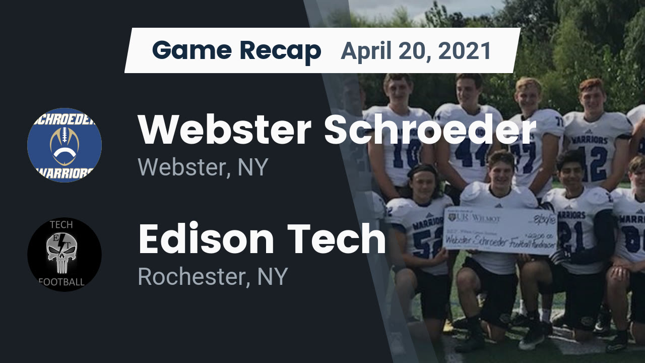 Webster Schroeder HS Football Video "Recap Webster Schroeder vs