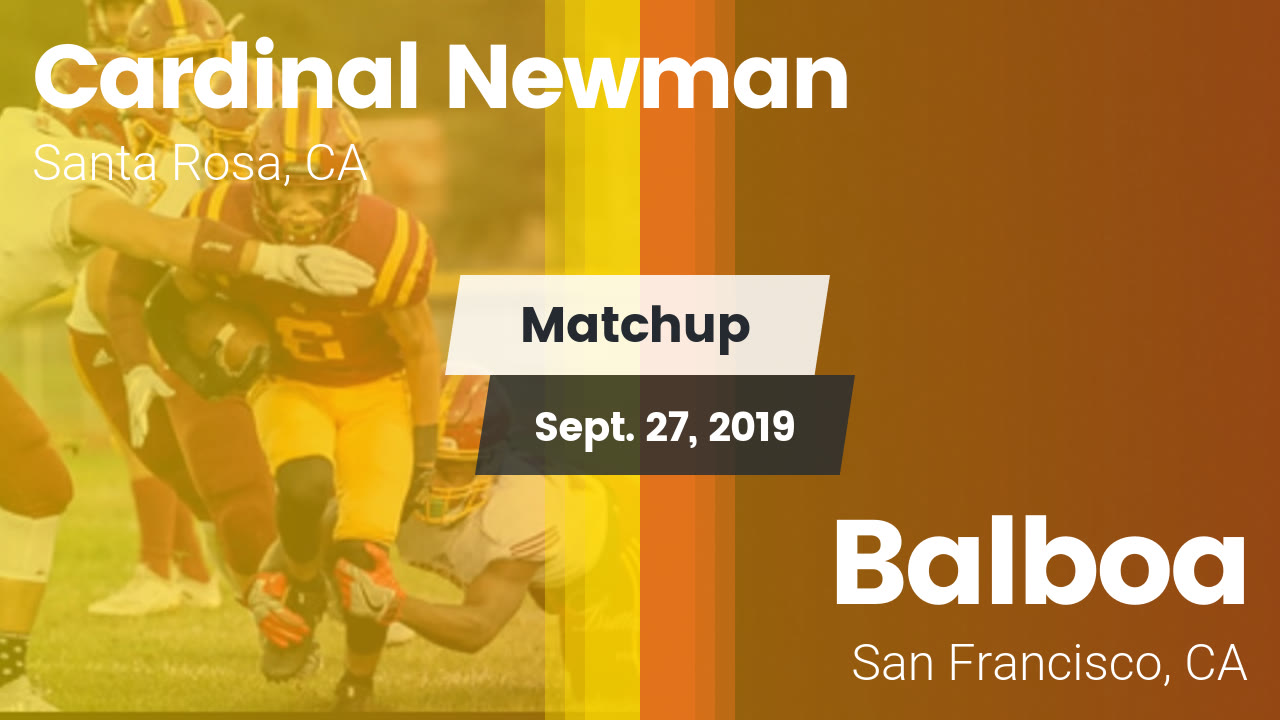 Cardinal Newman Hs Football Video Matchup Cardinal Newman Vs