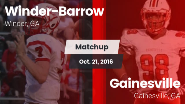 Boys Varsity Football Winder Barrow High School Winder