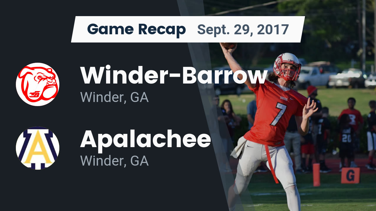 Winder Barrow Hs Football Video Recap Winder Barrow Vs