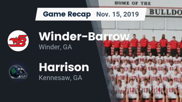 Boys Varsity Football Winder Barrow High School Winder