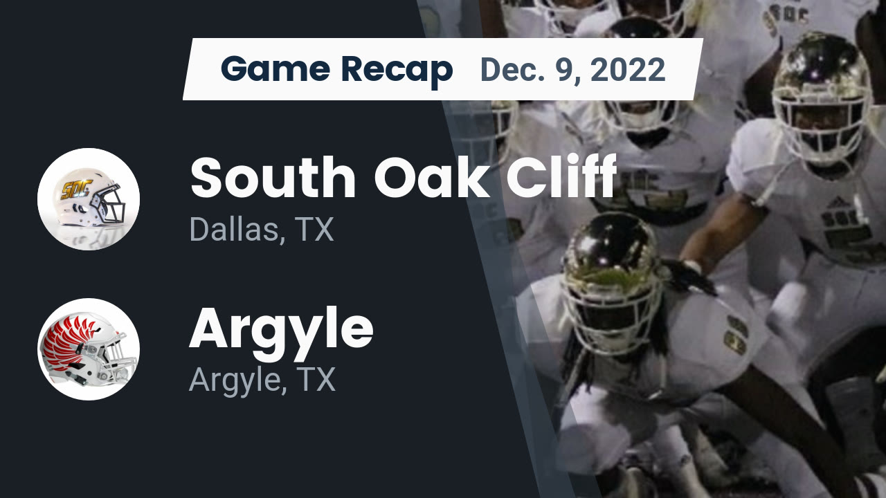 Recap South Oak Cliff Vs Argyle 2022 South Oak Cliff Highlights Hudl recap-south-oak-cliff-vs-argyle-2022-south-oak-cliff-highlights-hudl
