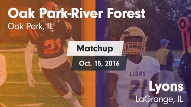 Junior Varsity Football Oak Park River Forest High School Oak