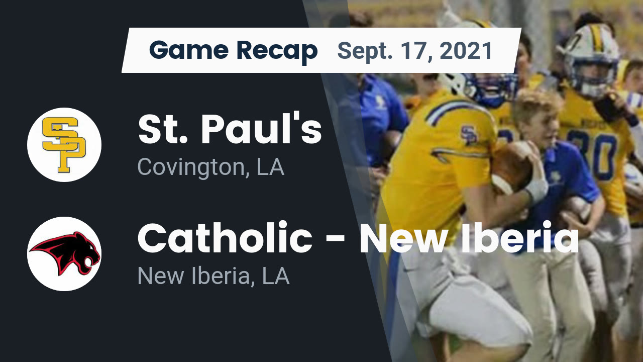 Videos - St. Paul's Wolves (Covington, LA) Varsity Football