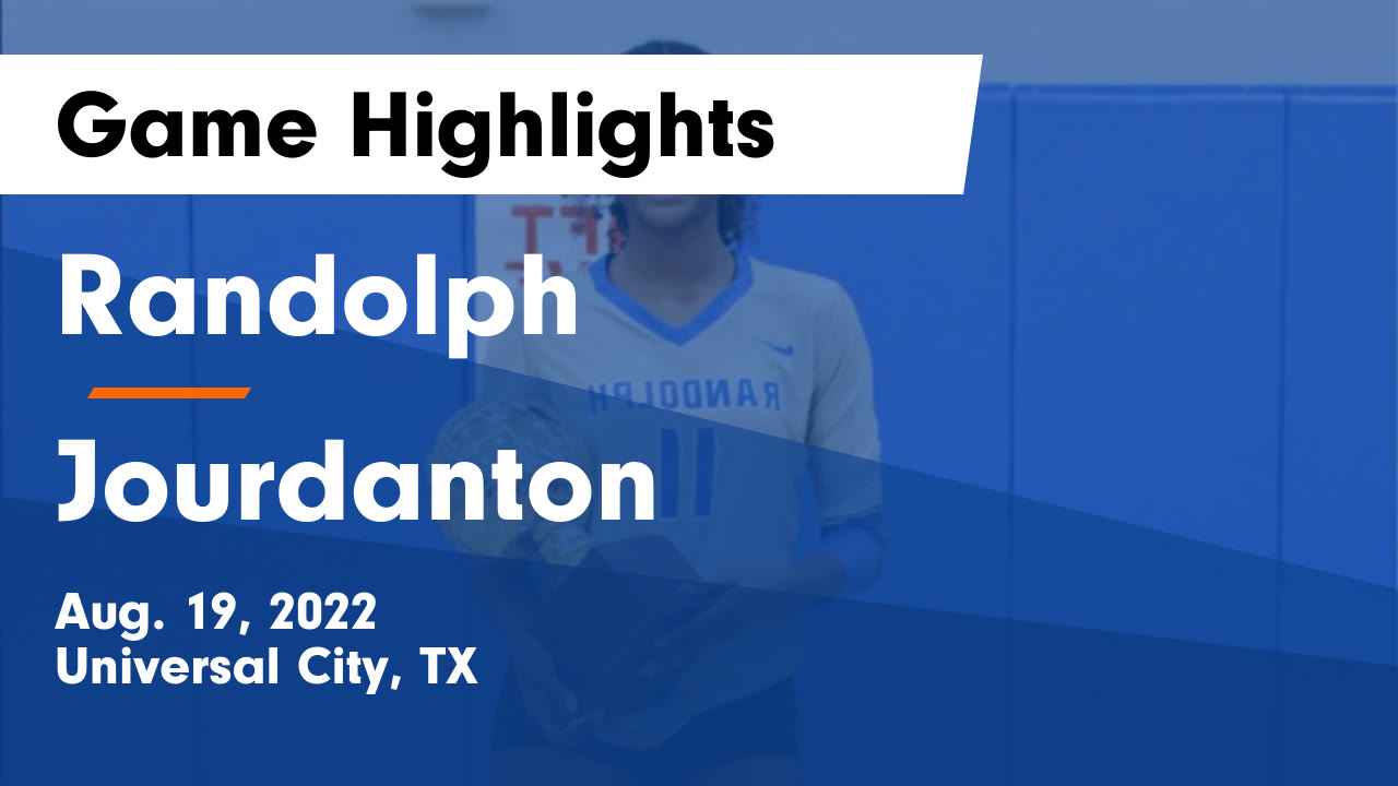 Randolph  vs Jourdanton  Game Highlights - Aug. 19, 2022 - Randolph highlights