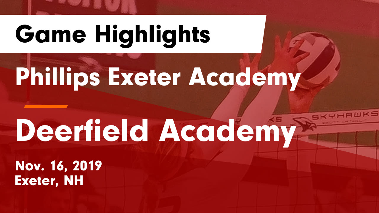 Phillips Exeter Academy Hs Volleyball Video Phillips Exeter