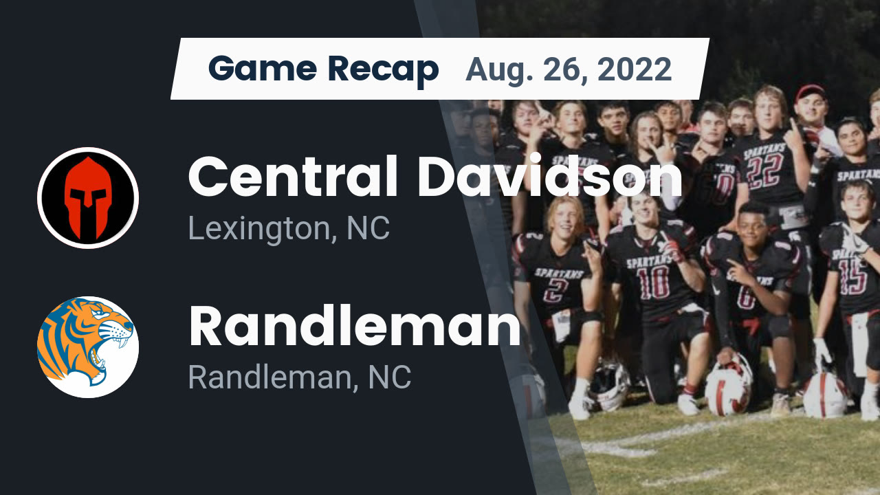 Videos Central Davidson Spartans (Lexington, NC) Varsity Football