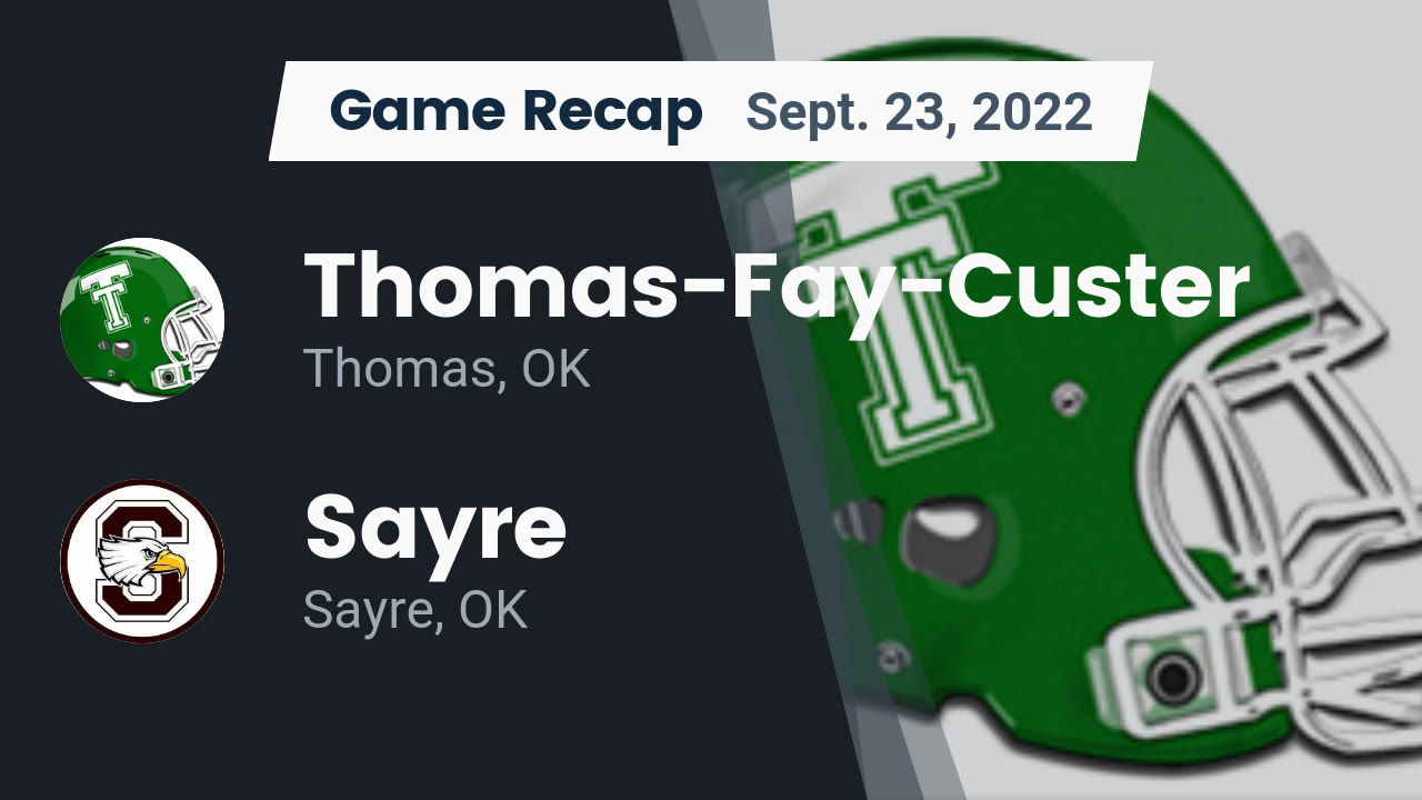 Videos ThomasFayCuster Terriers (Thomas, OK) Varsity Football