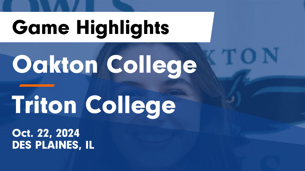 Oakton College vs Triton College Game Highlights Oct. 22, 2024