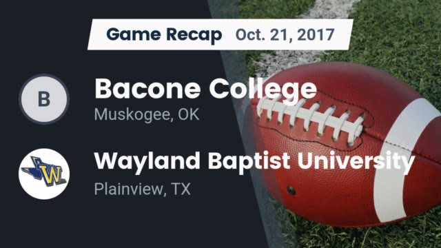 Mens Varsity Football Bacone College Muskogee Oklahoma