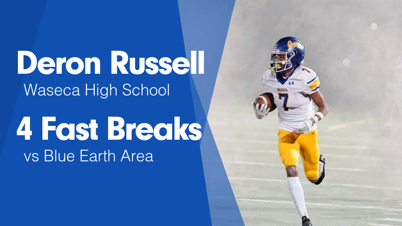 4 Fast Breaks vs Blue Earth Area - Deron Russell highlights - Hudl