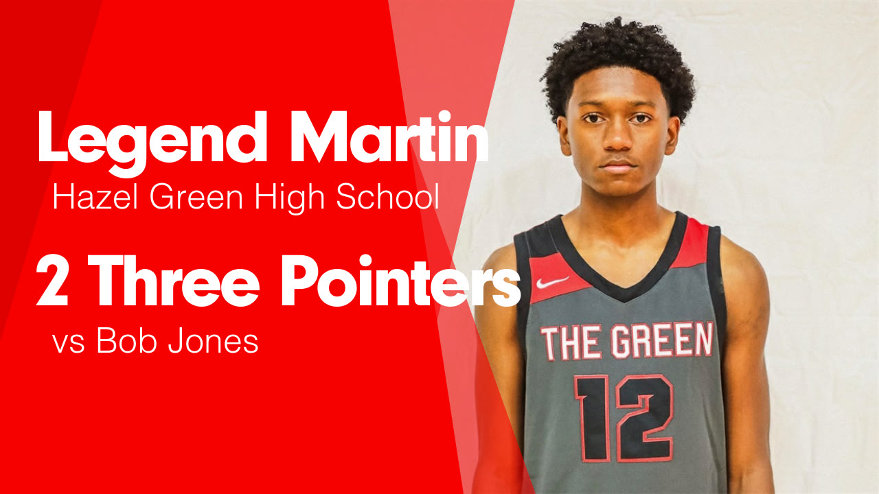 2 Three Pointers vs Bob Jones - Legend Martin highlights - Hudl