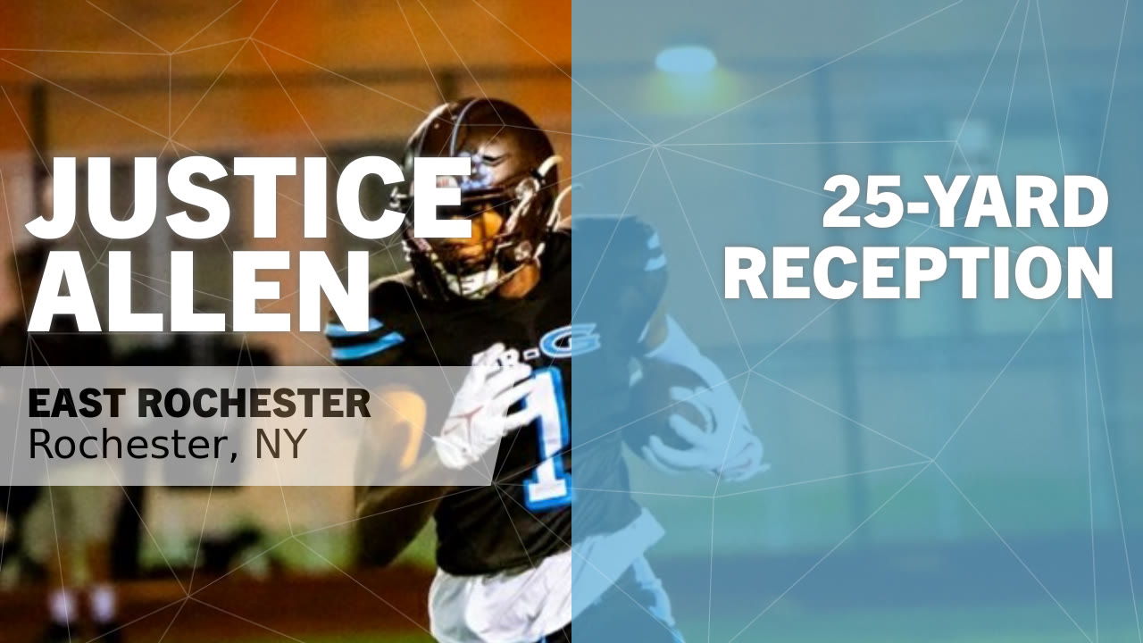25-yard Reception vs Letchworth - Justice Allen highlights - Hudl