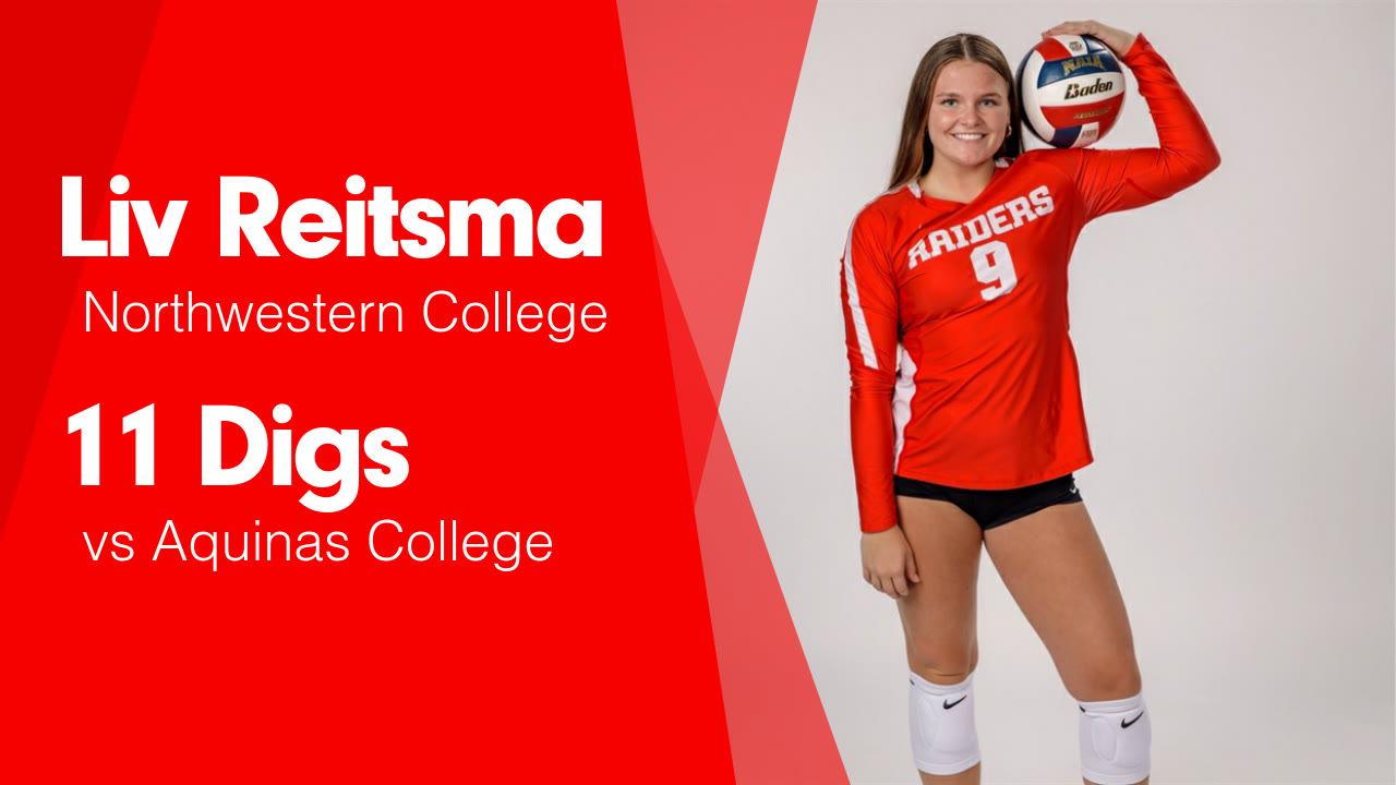 11 Digs vs Aquinas College - Liv Reitsma highlights - Hudl