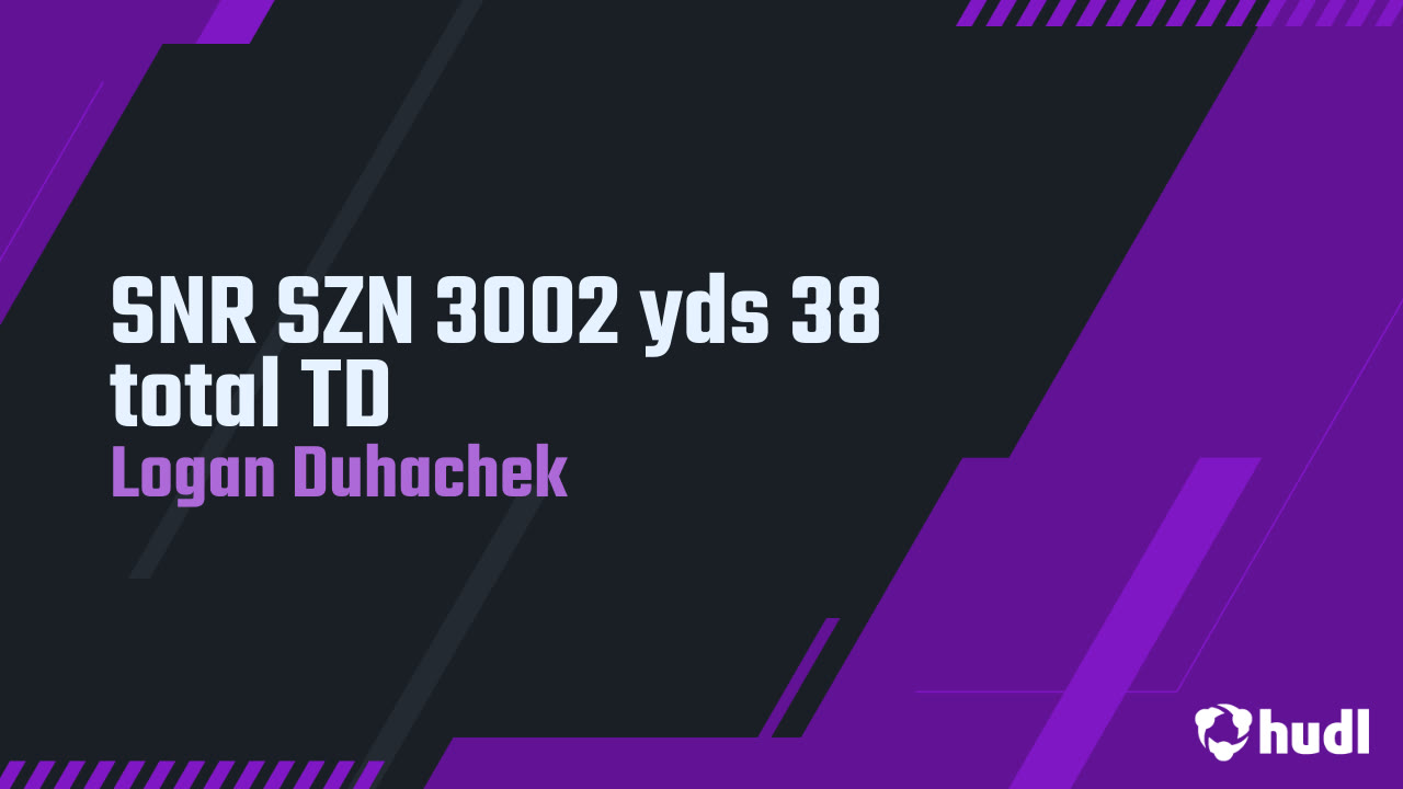 SNR SZN 3002 yds 38 total TD 