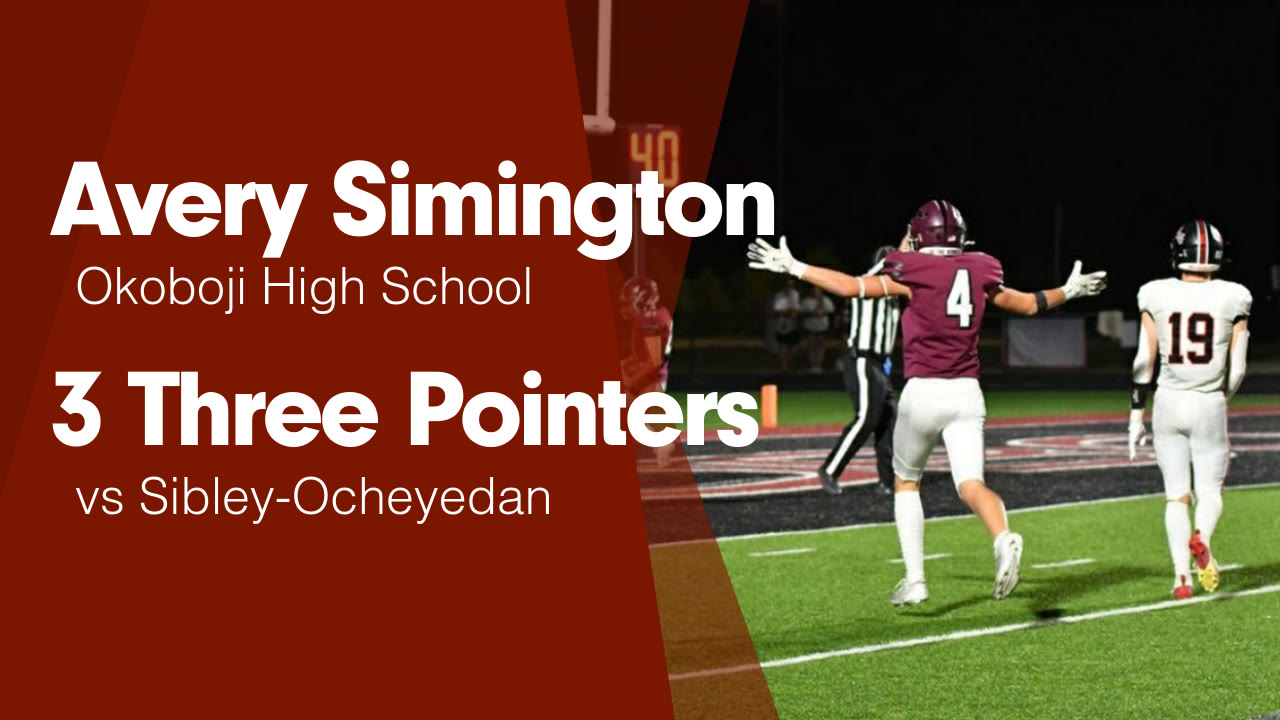 3 Three Pointers vs Sibley-Ocheyedan - Avery Simington highlights - Hudl