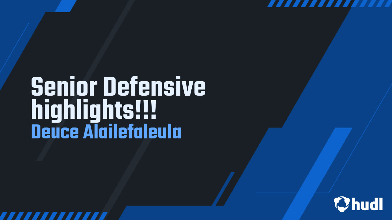  Deuce Alailefaleula - Bartlett - 2025 Senior Season Highlights 