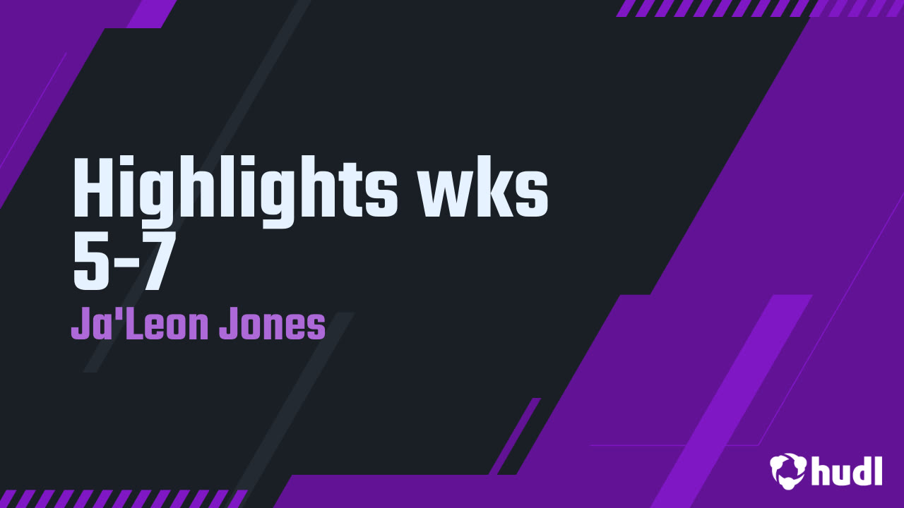 Ja'Leon Jones - Denton - 2025 weeks 5-7