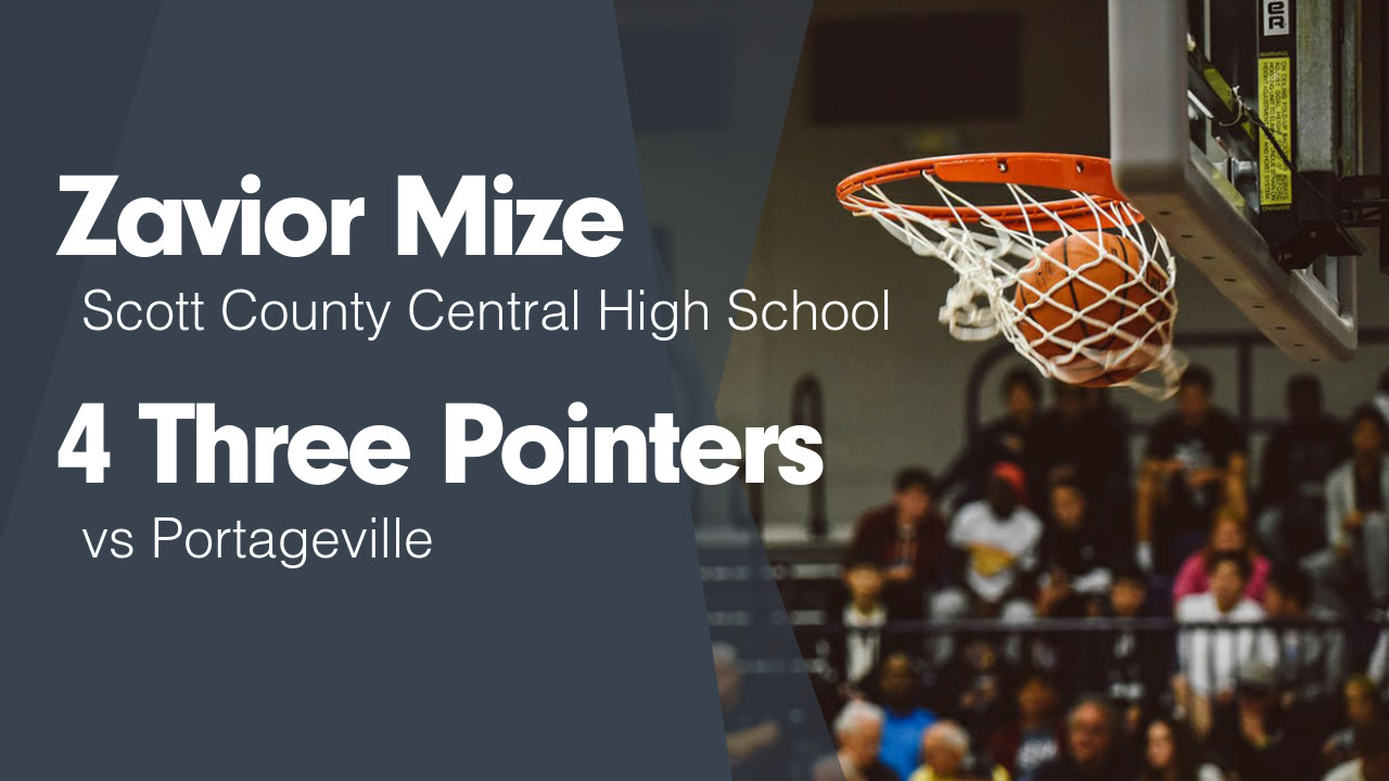 4 Three Pointers vs Portageville - Zavior Mize highlights - Hudl