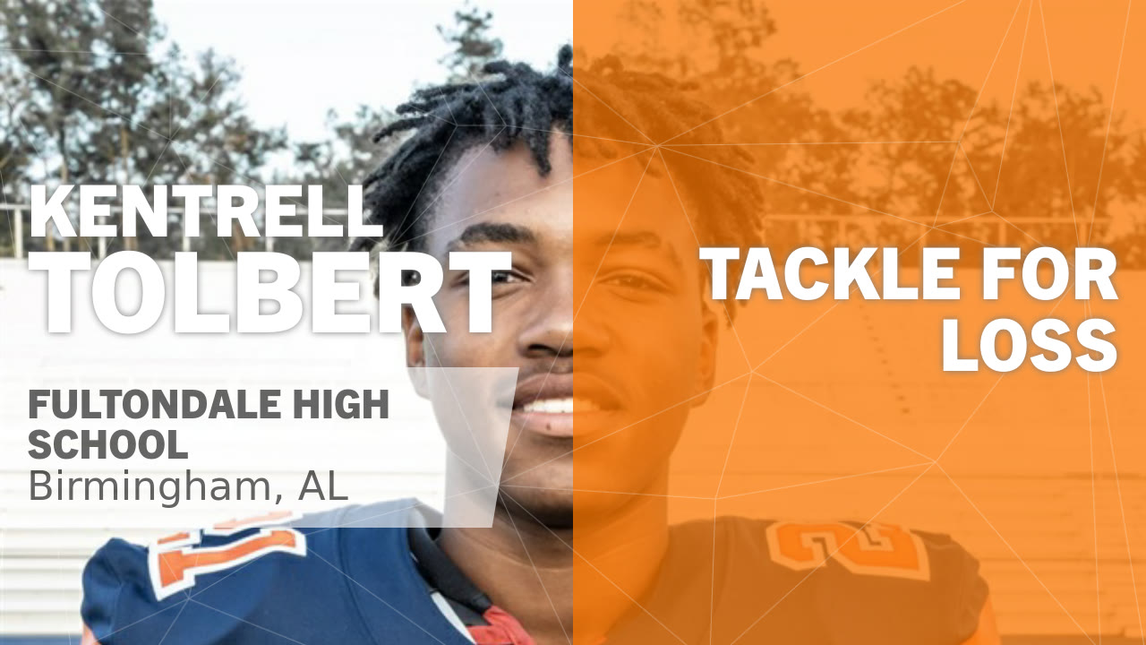 Tackle for Loss vs Hanceville - Kentrell Tolbert highlights - Hudl