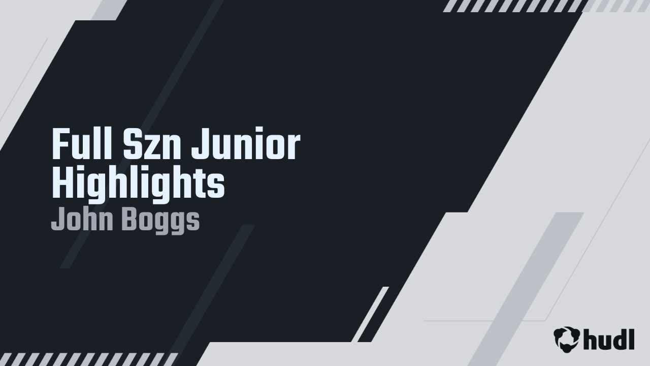John Boggs - Junior Highlights