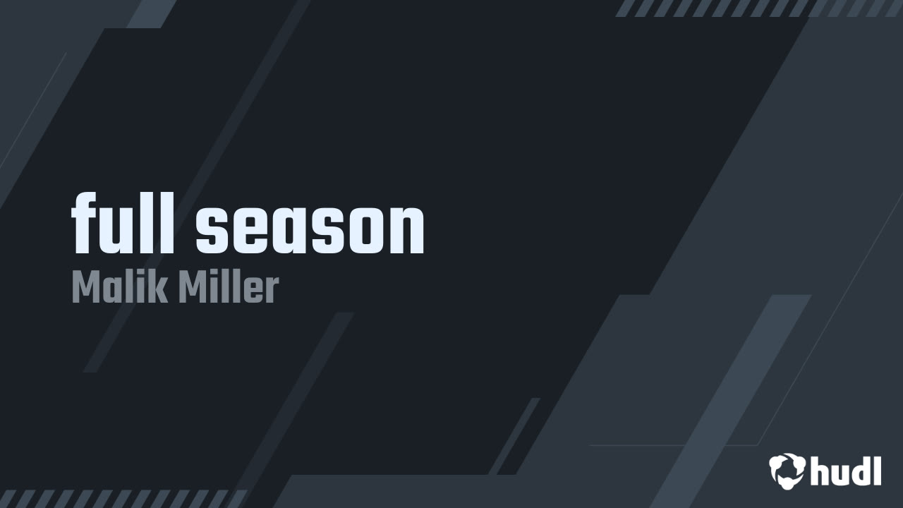 Malik Miller - Junior Season
