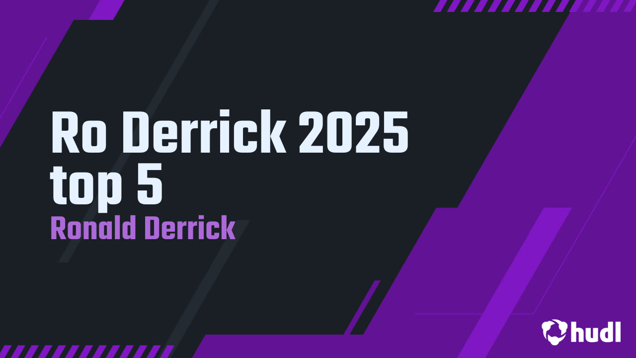 Ronald Derrick - University - 2025 Senior Season Highlights 