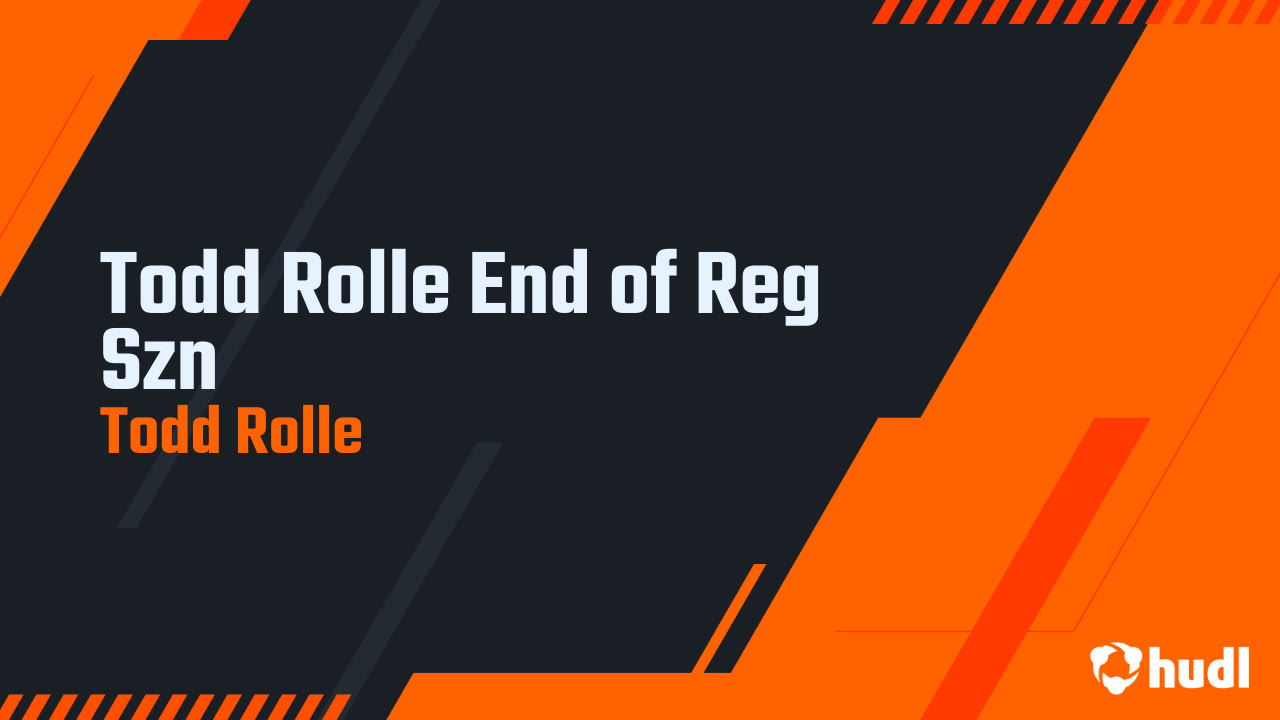 Todd Rolle End of Reg Szn - Todd Rolle highlights - Hudl