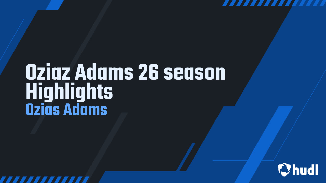 Oziaz Adams Junior week 0-5