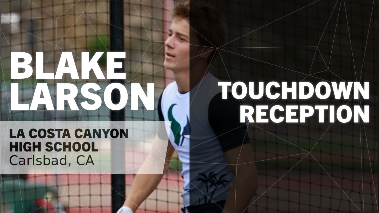 Touchdown Reception vs Rancho Bernardo - Blake Larson highlights - Hudl