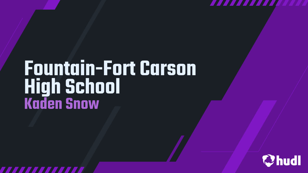 Fountain-Fort Carson High School - Kaden Snow highlights - Hudl