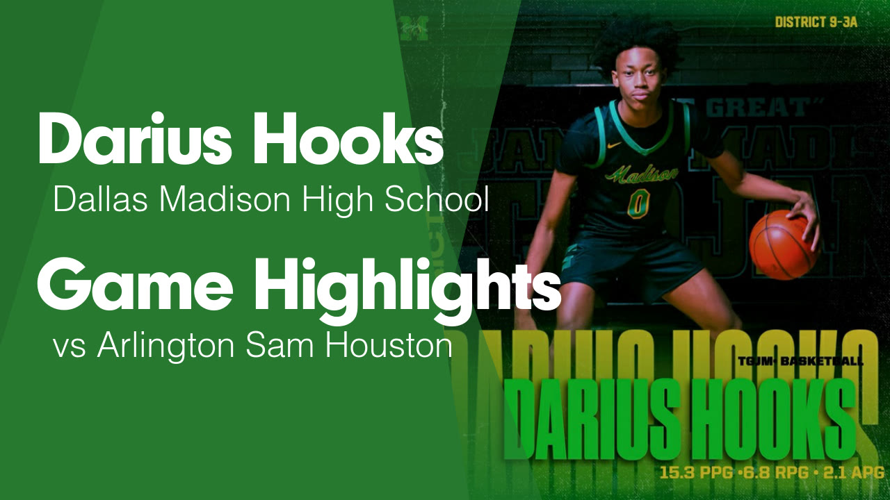 Game Highlights vs Arlington Sam Houston - Darius Hooks highlights - Hudl